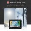 Multifunction Wireless Weather Station Thermometer with Accurate weather forecasting outdoor sensor,digital color display,DCF radio clock for precise timekeeping(Black)