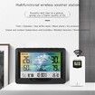 Multifunction Wireless Weather Station Thermometer with Accurate weather forecasting outdoor sensor,digital color display,DCF radio clock for precise timekeeping(Black)