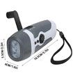 3-in-1 Outdoor Multi-Tool: Hand Crank Dynamo Flashlight, FM Radio, and LED Camping Light for Adventure and Emergencies