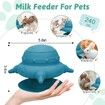 Kitten and Puppy Milk Feeder: 4-Teat Silicone Nursing Station with 240ml Bottles for Puppies and Kittens