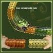 LED Race Car Tracks, Anti-Gravity Design, and Multiple Building Options for Children Ages 3+ (92 Pieces)
