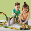LED Race Car Tracks, Anti-Gravity Design, and Multiple Building Options for Children Ages 3+ (92 Pieces)