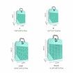 6-Piece Suitcases/Luggage Compression Packing Cube Set: Organized and Space-Saving Travel(Lake Blue)