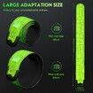 Rechargeable LED Armband for Runners and Walkers - High Visibility Reflective Running Gear with Adjustable Light Up Bands for Enhanced Nighttime Safety (Green, 2 Pack)