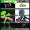Rechargeable LED Armband for Runners and Walkers - High Visibility Reflective Running Gear with Adjustable Light Up Bands for Enhanced Nighttime Safety (Green, 2 Pack)