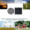 100W Large 25cm Solar Exhaust Fan powerful Ventilator for RVs, Greenhouses, and Pet Houses