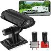 2K Waterproof Rear View Camera/Reverse Hitch Guide with Clear Night Vision,Built-in Battery,easy installation mounts,hitch up RV/trucks/trailers/campers easily & safely