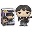 Funko Pop! Wednesday Addams (Jenna Ortega) Cello Vinyl Action Figure - Netflix Collectible for Fans of The Addams Family