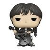 Funko Pop! Wednesday Addams (Jenna Ortega) Cello Vinyl Action Figure - Netflix Collectible for Fans of The Addams Family
