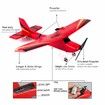 2.4GHz RC Airplane remote control Glider for Effortless Flight, Perfect for Kids and Beginners (Ready to Fly, Red)