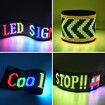 7x17cm Bright LED Sign - Customizable USB-Powered Display with Bluetooth App Control and Programmable Text and Patterns