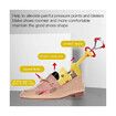 4-Way Adjustable Shoe Stretcher: Widen and Expand Shoes for a Perfect Fit (Yellow)