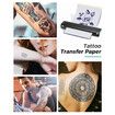 Smartphone PC Compatible Wireless Tattoo Transfer Stencil Printer Copier Machine with 10 free transfer papers,Tattoo Printer Kit