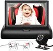 Safety 4.3" HD Baby Car Mirror with Night Vision and Wide Crystal Clear View