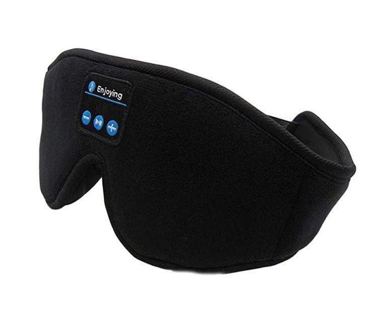 3D Light Soft Sleep Eye Mask with BT Wireless Headphones and Stereo Speakers for Men and Women