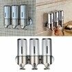 3-Pack 450L Wall Mounted Shower Dispensers and Organizer: Keep Your Shower Essentials Organized and Within Reach, Perfect for Bathrooms, Kitchens, and Hotels