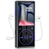 96GB MP3 Player with Bluetooth 5.0, Lossless Music Playback with HD Speaker, 2.4" Screen with Voice Recorder/FM Radio/Touch Buttons, Earphones Included