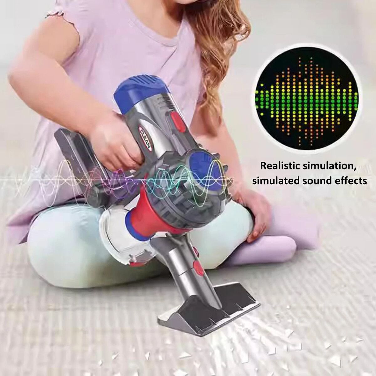 3-in-1 Toy Real Work Cordless Vacuum Cleaner Set Let Kids Clean Up and Have Fun