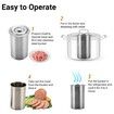 Stainless Steel Ham Meat Press Maker/Sandwich Meat Boiler Pot Pan: Make Homemade Deli Meat in Your Kitchen