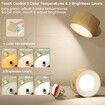 Cordless LED Wall Sconces Lamp with Rechargeable Battery, USB Charging, Adjustable Color & Brightness, and Rotatable Ball for Reading