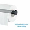 Premium Toilet Paper Holder - Wall-Mounted, Matte Black Stainless Steel Dispenser for Bathroom and Kitchen