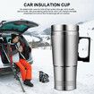 24V Electric Car Heating Water Cup with Vacuum Flask - USB Heating Cup for Car, Truck, and Travel