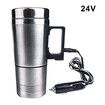 24V Electric Car Heating Water Cup with Vacuum Flask - USB Heating Cup for Car, Truck, and Travel