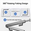 Invisible Wall Mount Folding Clothes Hanger Drying Rack for Indoor Balcony and Household Organization