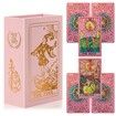 gold foil accents Pink Tarot Cards with Guidebook Includes card meanings printed for quick reference,Waterproof & Wrinkle Resistant