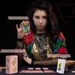 gold foil accents Pink Tarot Cards with Guidebook Includes card meanings printed for quick reference,Waterproof & Wrinkle Resistant