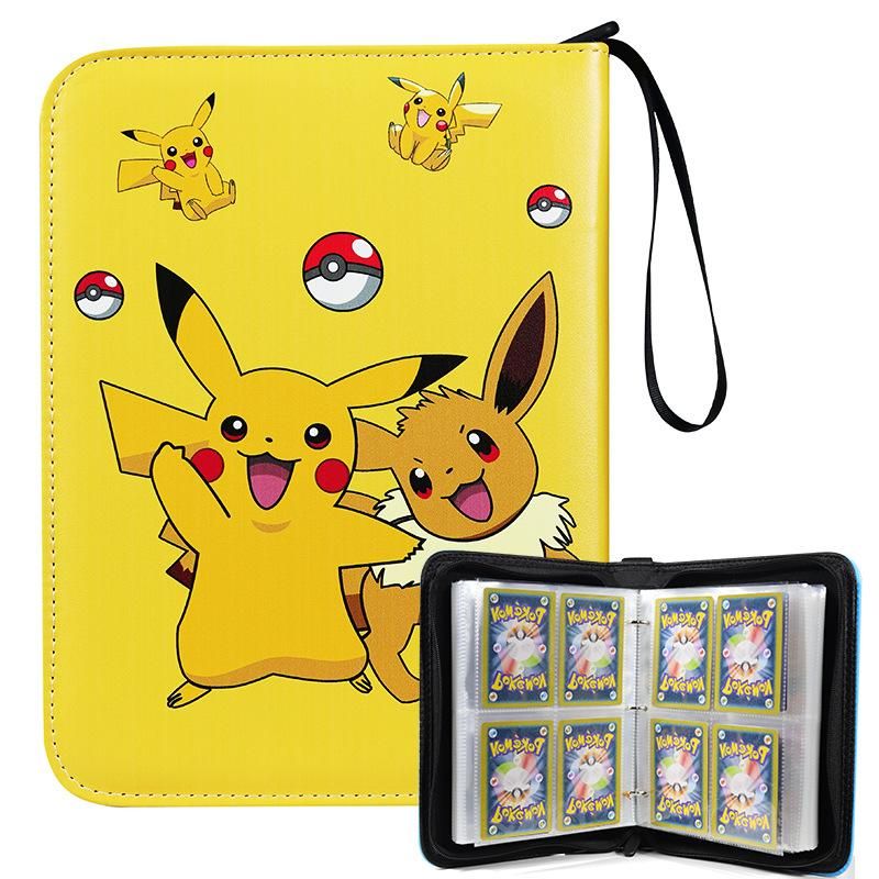 24X18CM 400-Card Pokemon Album Book for Kids, PU Leather Cover and Pocket Holder Perfect Gift Idea