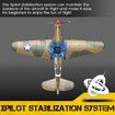 RC Plane for Beginners and Experts: 4-CH P40 Warhawk with Xpilot Stabilizer and One-Key Aerobatics