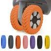 8-Piece Luggage Wheel Protection Set with Shock-proof design,noise reducingSilent cover(Orange)