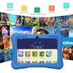 Tech-Savvy 7 inch Kids Tablet with 32GB ROM, WiFi, 2GB RAM, Learning Educational, Bluetooth, Camera, Parental Control, Pre-Installed APPs, Games with Case-Blue