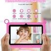 7-inch Android Learning Tablet for Kids with WiFi,32GB ROM,2GB RAM,Bluetooth,Dual Camera,Parental Control, and Educational Apps-Pink