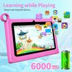 7-inch Android Learning Tablet for Kids with WiFi,32GB ROM,2GB RAM,Bluetooth,Dual Camera,Parental Control, and Educational Apps-Pink