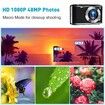 48MP Digital Camera for Beginners - Compact and Easy-to-Use with Macro Mode, 1080P HD Video, Flash, 16x Zoom, Anti-Shake, and 32GB SD Card (Black)