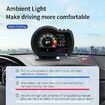 P6 Car HUD Head Up Display with OBD+GPS Connectivity, Providing Real-Time Vehicle Data and Navigation for Enhanced Safety and Convenience