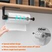 Under-Cabinet Paper Towel Holder with Easy One-Hand Operation Perfect for kitchens and bathrooms(Black)