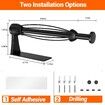 Under-Cabinet Paper Towel Holder with Easy One-Hand Operation Perfect for kitchens and bathrooms(Black)