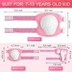 6-PC 3-in-1 Kids Protective Gear Set with Knee Pads and Wrist Guards - Perfect for Skating, Cycling, and Scootering (Pink)