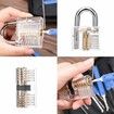 Master Locksmithing Transparent Practice Padlock for Enhanced Lock Picking Skills