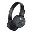 crystal-clear FM Radio Headphones with Built-in Mic,Automatic Scanning,Memory Foam Comfort,Foldable Design