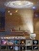 12-in-1 Galaxy Star Projector Lamp with 360° Nebula & Star Projections,Immersive Starry Sky Night Experience,Perfect for Kids,Home Theater,Ceiling,Room Decoration