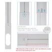 Adjustable Portable AC Window Kit with Sliding Plate for Horizontal/Vertical Windows, AC Vent & Window Seal for 5.1" Exhaust Hose
