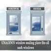 Adjustable Portable AC Window Kit with Sliding Plate for Horizontal/Vertical Windows, AC Vent & Window Seal for 5.1" Exhaust Hose