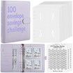 100 Envelope Challenge Binder/A5 Money Saving Budget Binder for Saving Money(Purple) Purple