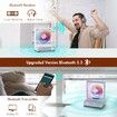 Portable Bluetooth 5.3 CD Player with RGB Lights, HiFi Speakers, Boombox Player Support TF Card,Transcription,Timer,LED Screen (Home & Kids Gift)