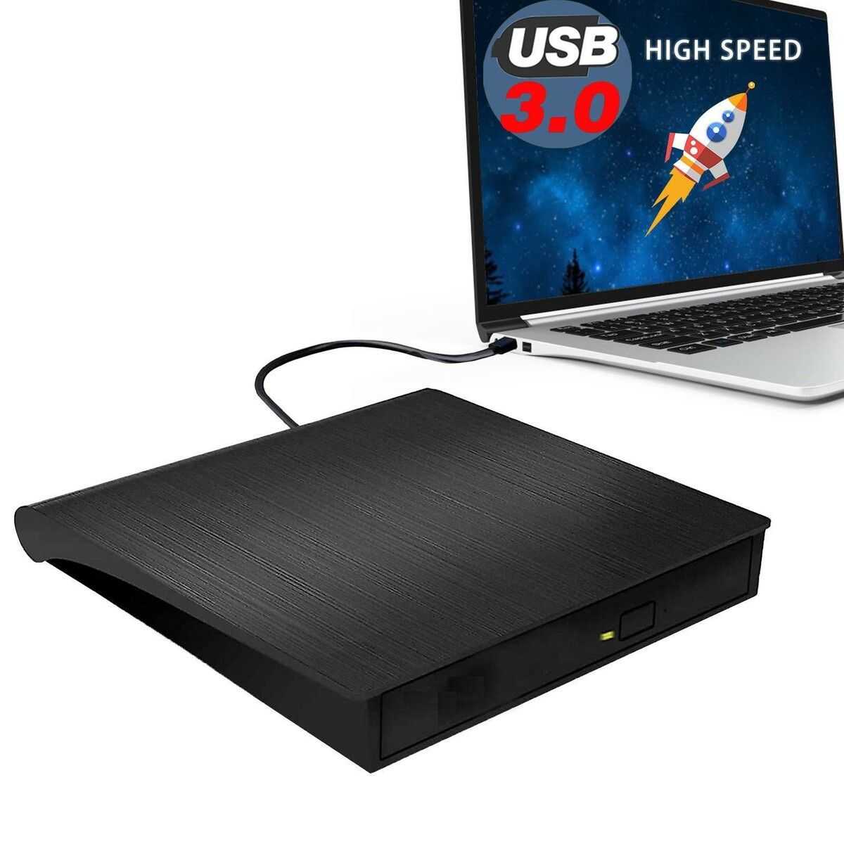 External USB 3.0 DVD Drive,Portable CD/DVD Player+/-RW Drive CD ROM ...