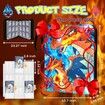 900-Card Binder Book with 50 Sleeves, 9-Pocket Pages, Durable Material for Long-Lasting Use, Perfect for POKENMON, TCG, and Sports Trading Cards